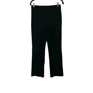 Eileen Fisher Pull On Black Pant XS Crepe Straight Leg Washable Capsule Stretch